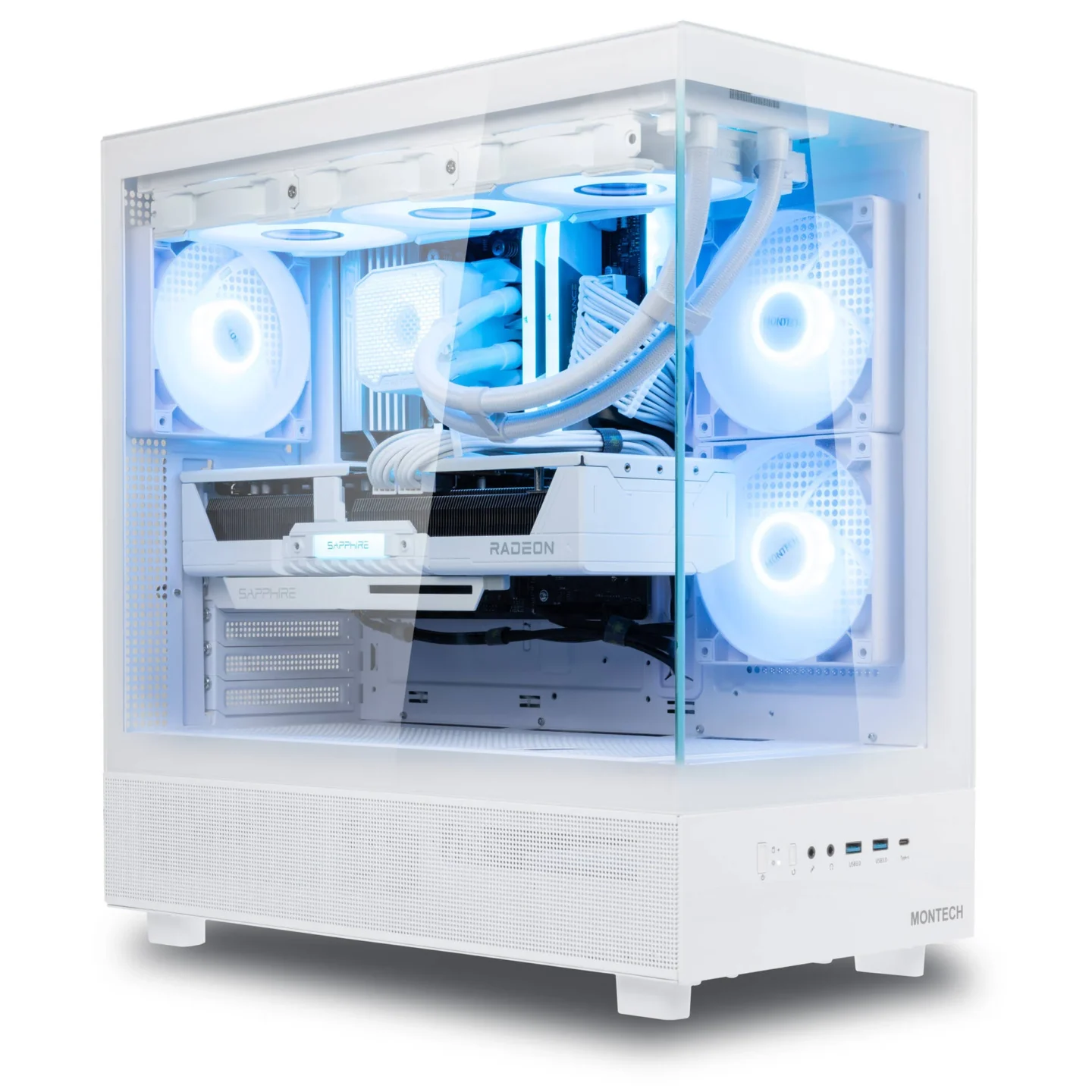 Gaming-PC Icebreaker, AMD Ryzen 5 9600X, RX 9070XT - Fertig-PC