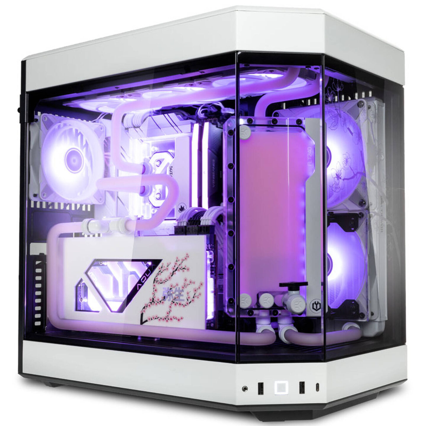 Gaming-PC Sakura Sunrise, AMD Ryzen 9 7950X3D, AMD Radeon RX 7900 XTX - Custom Wasserkühlung