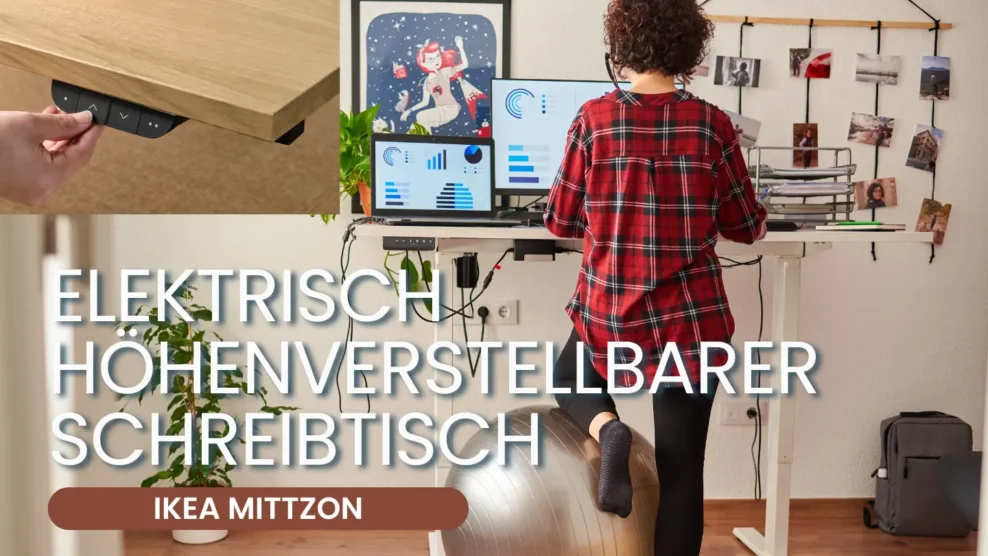 Elektrisch höhenverstellbarer Schreibtisch IKEA MITTZON Anleitung