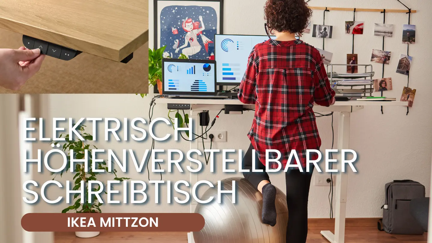 Elektrisch höhenverstellbarer Schreibtisch IKEA MITTZON Anleitung