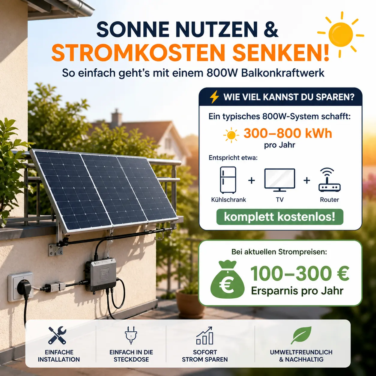 Die besten Solar Balkonkraftwerke Systeme